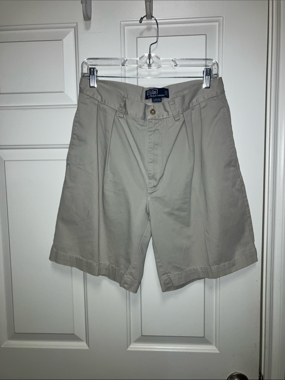 Polo by Ralph Lauren Men’s Khaki “Tyler” Chino Shorts 8.5” Inseam Waist 32